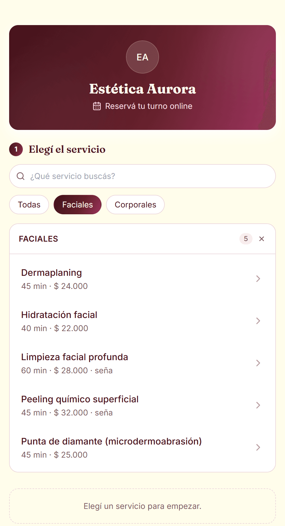 Portal de reservas online para tus pacientes
